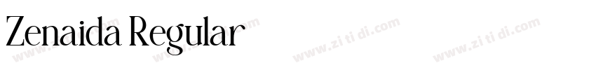 Zenaida Regular字体转换